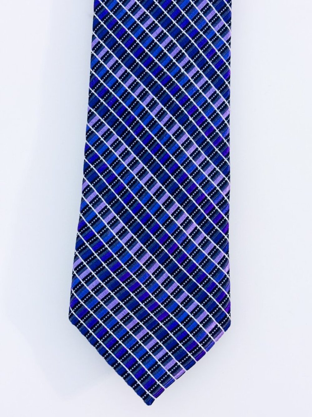 SHOOT Purple Plaid Tie | Classic Business Office
